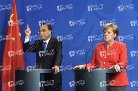 Pressekonferenz mit Angela Merkel und Li Keqiang in Berlin