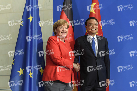 Pressekonferenz mit Angela Merkel und Li Keqiang in Berlin