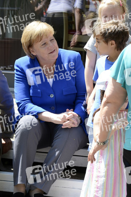 Angela Merkel besucht Caritas Zentrum in Köln