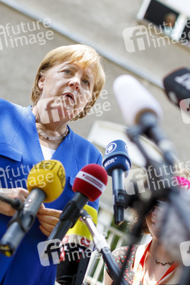 Angela Merkel besucht Caritas Zentrum in Köln
