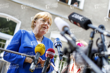 Angela Merkel besucht Caritas Zentrum in Köln