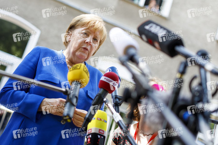Angela Merkel besucht Caritas Zentrum in Köln