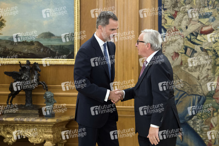 Empfang mit König Felipe und Jean-Claude Juncker in Madrid