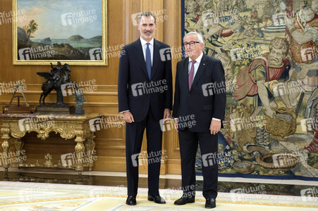 Empfang mit König Felipe und Jean-Claude Juncker in Madrid