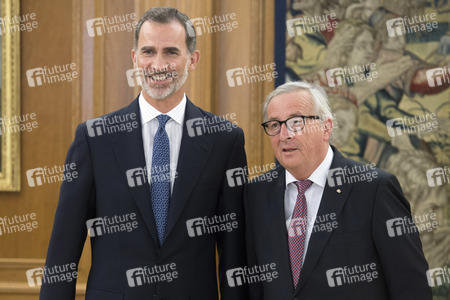 Empfang mit König Felipe und Jean-Claude Juncker in Madrid
