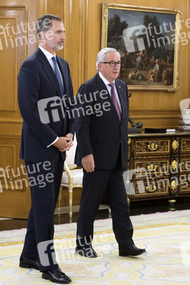 Empfang mit König Felipe und Jean-Claude Juncker in Madrid