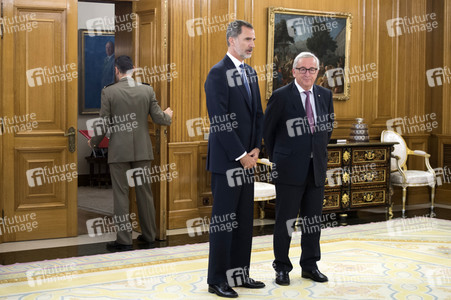 Empfang mit König Felipe und Jean-Claude Juncker in Madrid