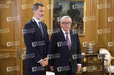 Empfang mit König Felipe und Jean-Claude Juncker in Madrid