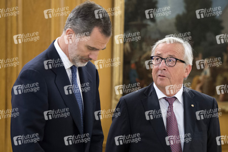 Empfang mit König Felipe und Jean-Claude Juncker in Madrid