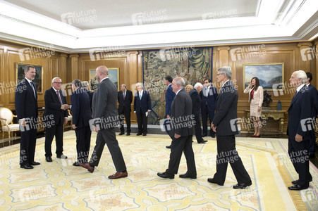 Empfang mit König Felipe und Jean-Claude Juncker in Madrid