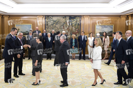 Empfang mit König Felipe und Jean-Claude Juncker in Madrid