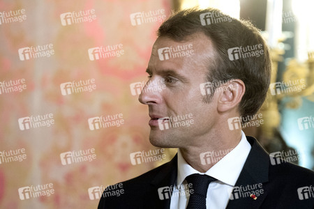 Empfang von König Felipe und Präsident Macron in Madrid
