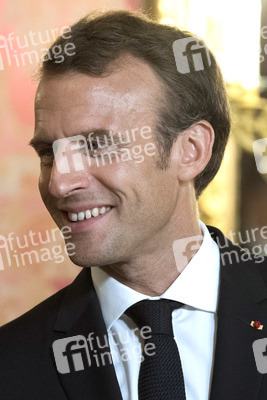 Empfang von König Felipe und Präsident Macron in Madrid