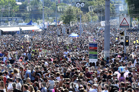 Street Parade 2018 in Zürich