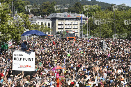 Street Parade 2018 in Zürich