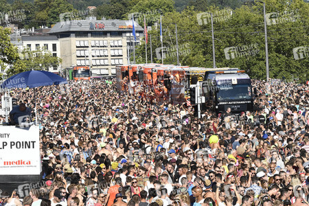 Street Parade 2018 in Zürich