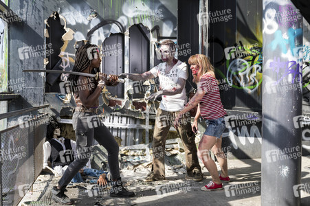 Cosplay-Photoshooting 'The Walking Dead' in Hannover