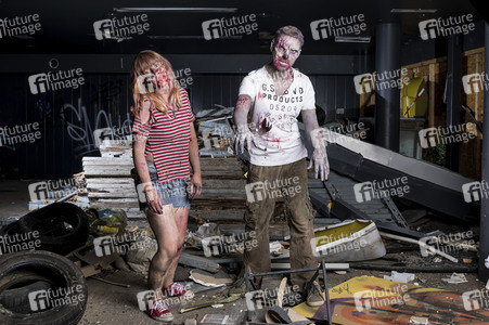 Cosplay-Photoshooting 'The Walking Dead' in Hannover