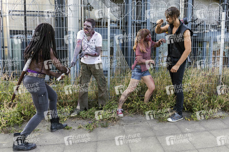 Cosplay-Photoshooting 'The Walking Dead' in Hannover
