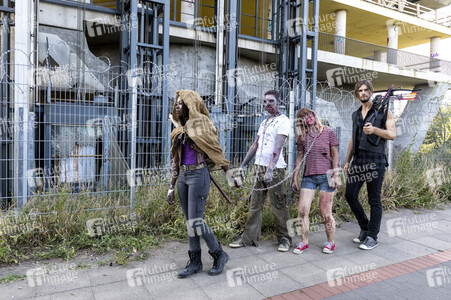 Cosplay-Photoshooting 'The Walking Dead' in Hannover