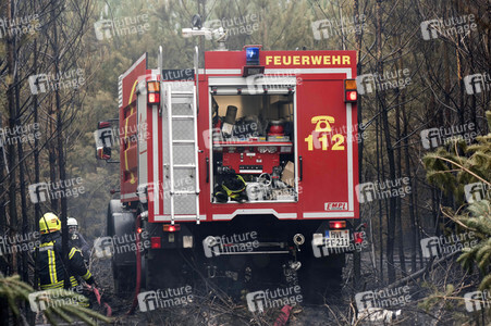 Waldbrandbekämpfung bei Treuenbrietzen