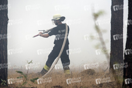 Waldbrandbekämpfung bei Treuenbrietzen