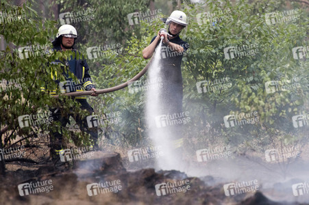 Waldbrandbekämpfung bei Treuenbrietzen