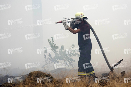 Waldbrandbekämpfung bei Treuenbrietzen
