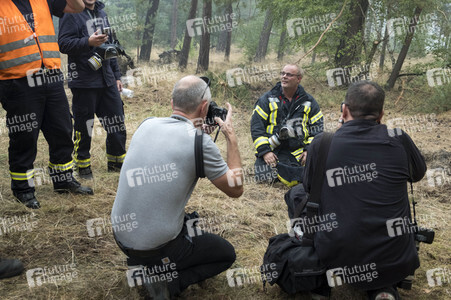 Waldbrandbekämpfung bei Treuenbrietzen