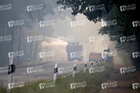 Waldbrandbekämpfung bei Treuenbrietzen