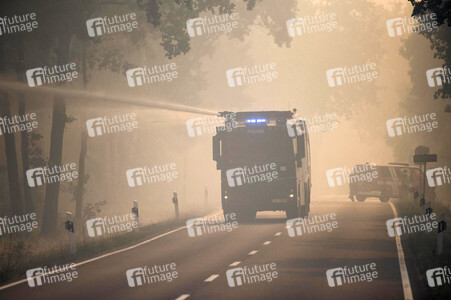 Waldbrandbekämpfung bei Treuenbrietzen