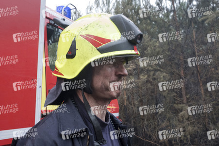 Waldbrandbekämpfung bei Treuenbrietzen