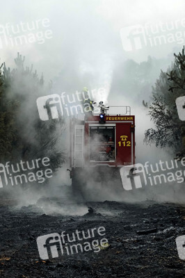 Waldbrandbekämpfung bei Treuenbrietzen