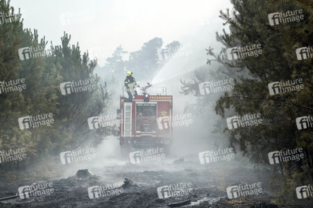 Waldbrandbekämpfung bei Treuenbrietzen