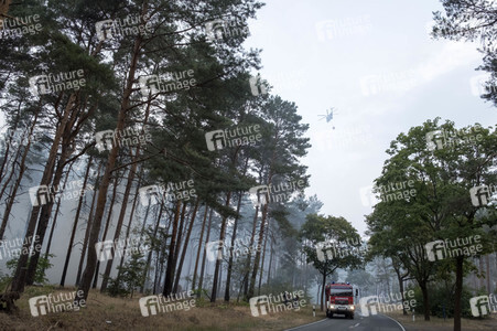 Waldbrandbekämpfung bei Treuenbrietzen