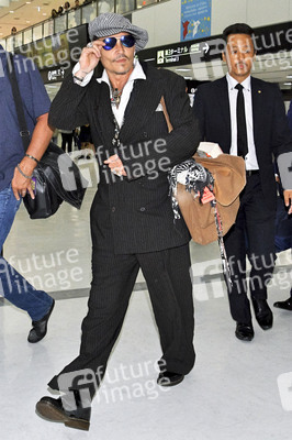 Ankunft von Johnny Depp in Narita