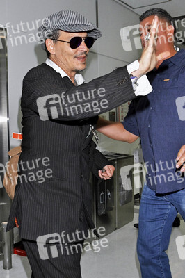 Ankunft von Johnny Depp in Narita
