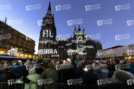Lichtspektakel 'Dona Nobis Pacem' in Köln