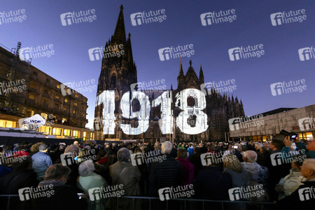 Lichtspektakel 'Dona Nobis Pacem' in Köln