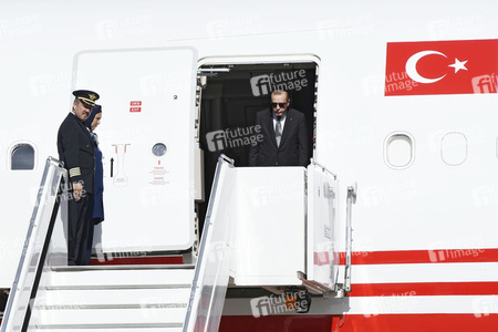 Ankunft von Präsident Erdogan am Flughafen Köln Bonn