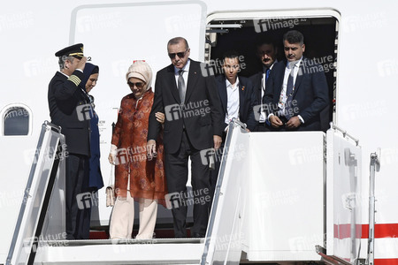 Ankunft von Präsident Erdogan am Flughafen Köln Bonn