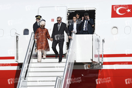 Ankunft von Präsident Erdogan am Flughafen Köln Bonn