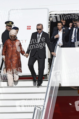 Ankunft von Präsident Erdogan am Flughafen Köln Bonn