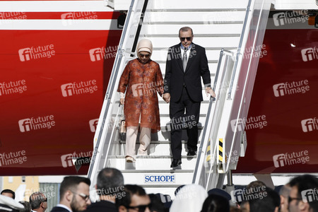 Ankunft von Präsident Erdogan am Flughafen Köln Bonn