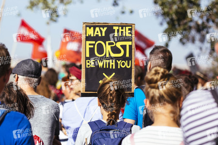 Großdemo 'Wald retten - Kohle stoppen' am Hambacher Wald