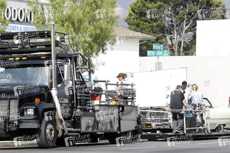 Dreharbeiten zu 'Once Upon a Time in Hollywood' in Burbank