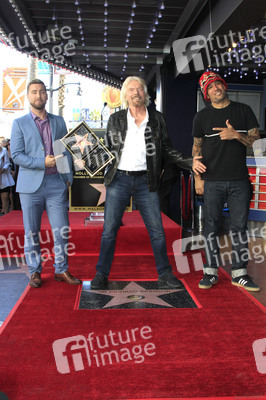 Richard Branson  erhält einen Stern auf dem Hollywood Walk of Fame in Los Angeles