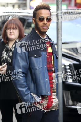 Lewis Hamilton besucht die Nachrichtensendung 'Good Morning America' in New York