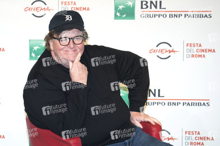 Photocall mit Michal Moore, Filmfestival von Rom 2018