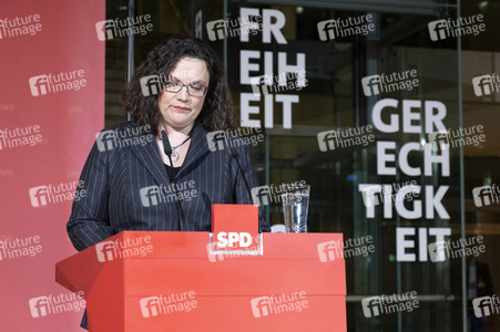 Pressestatement von Andres Nahles in Berlin